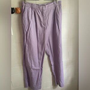 Abercrombie & Fitch Sloane Tailored Linen-Blend Pant (petite leg length)